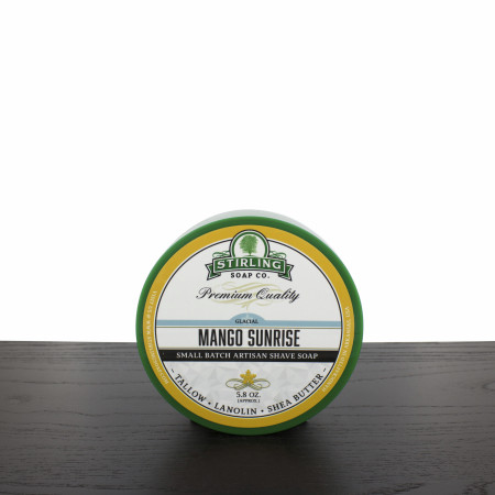 Stirling Soap Company Shave Soap, Glacial Mango Sunrise